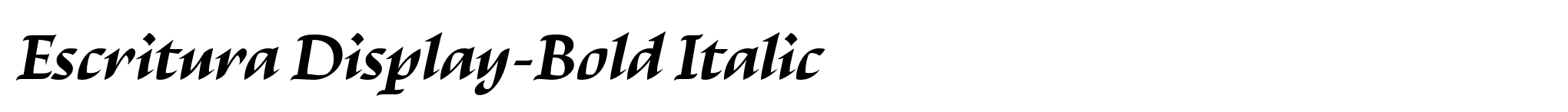 Escritura Display-Bold Italic image